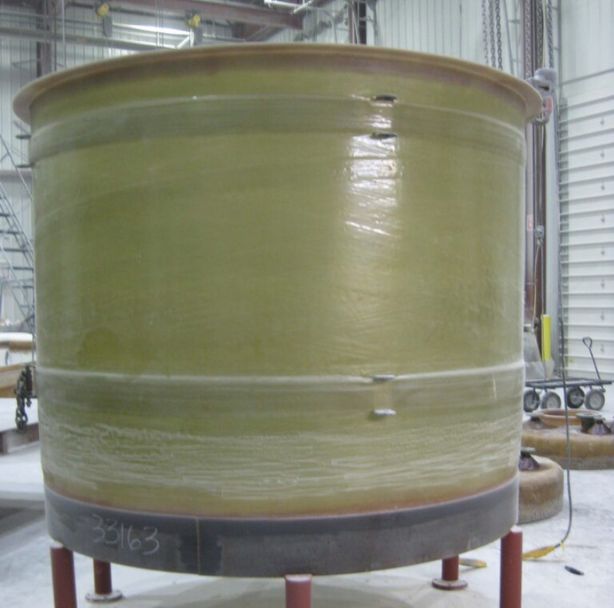 Fiberglass fish storage tank